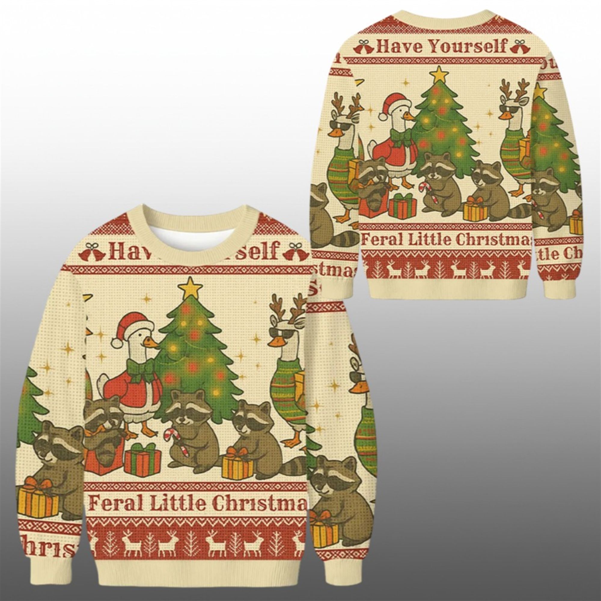 2025 Christmas Have Yourself Feral Little Christmas Animal Ugly Sweater 1 2025 Christmas Have Yourself Feral Little Christmas Animal Ugly Sweater 1 1