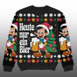 2025 Christmas Heute Nir Ein Bier Ugly Sweater