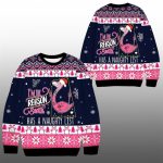 2025 Christmas Im The Reason Flamingo Ugly Sweater