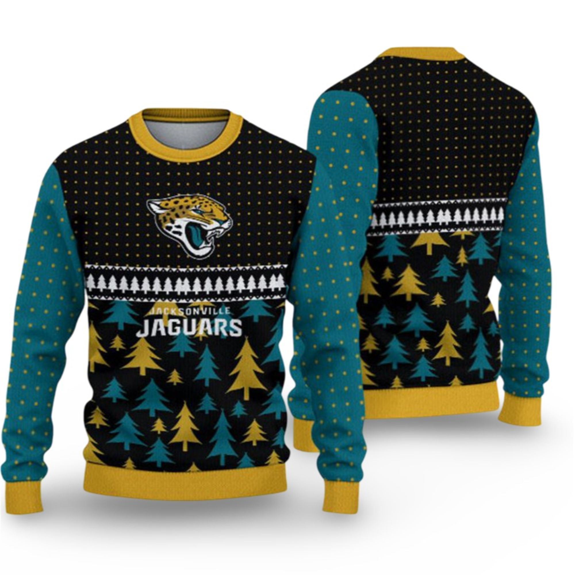 2025 Christmas Jaguars Ugly Sweater 2 2025 Christmas Jaguars Ugly Sweater 1 2