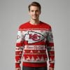 2025 Christmas KC Chiefs Festive Reindeer Tree Ugly Sweater 1 2