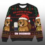 2025 Christmas Kind Umtreten Dosenbier Ugly Sweater