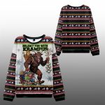 2025 Christmas Krampus Catches Children Ugly Sweater