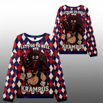 2025 Christmas Krampus Let's Go to Hell Ugly Sweater