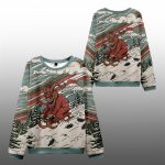 2025 Christmas Krampus Sled Ugly Sweater