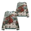 2025 Christmas Krampus Sled Ugly Sweater 1 2