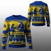 2025 Christmas LA Rams Festive Reindeer Tree Ugly Sweater 1 1