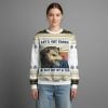 2025 Christmas Let's Eat Trash Get Hit By A Car Opossum Ugly Sweater