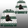 2025 Christmas Lights Cat Japanese Ugly Sweater 1 1