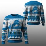 2025 Christmas Lions Festive Reindeer Tree Ugly Sweater