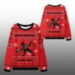 2025 Christmas Merry Krampus Naughty Brats Ugly Sweater