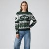 2025 Christmas NY Jets Festive Reindeer Tree Ugly Sweater 1 2