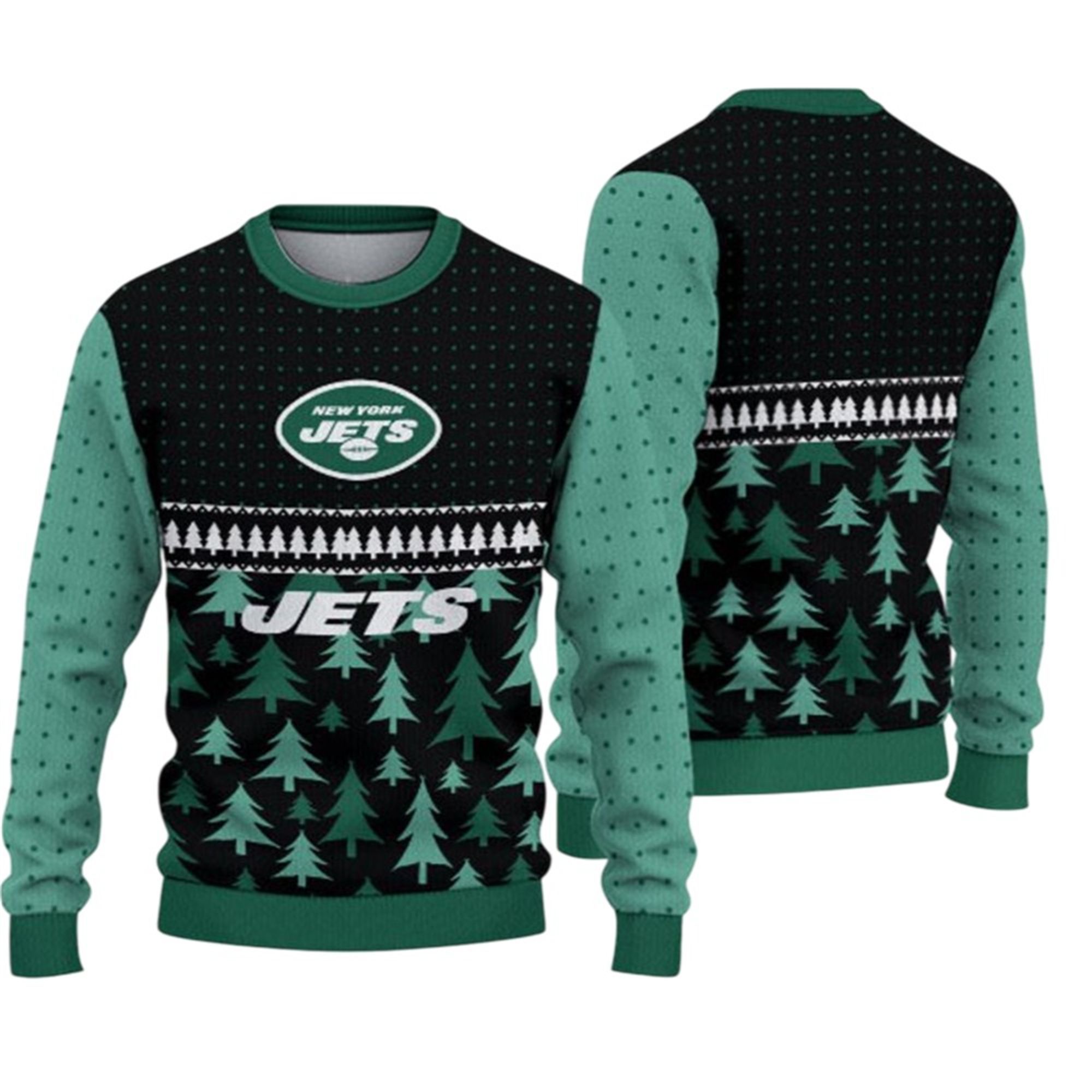2025 Christmas NY Jets Ugly Sweater 2 2025 Christmas NY Jets Ugly Sweater 1 2