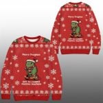 2025 Christmas Off to Commit Frogmas Mayhem Ugly Sweater