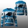2025 Christmas Panthers Festive Reindeer Tree Ugly Sweater 1 1