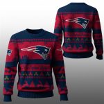 2025 Christmas Patriots Festive Reindeer Tree Ugly Sweater