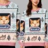2025 Christmas Pink Benadryl Meme Cat Ugly Sweater 3 2025 Christmas Pink Benadryl Meme Cat Ugly Sweater 2