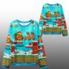 2025 Christmas Pixelated Gingerbread Adventures Ugly Sweater 1 1