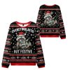 2025 Christmas Raccoon Overstimulated But Festive Ugly Sweater 1 2