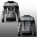 2025 Christmas Raiders Reindeer Football Ugly Sweater