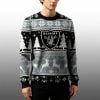 2025 Christmas Raiders Reindeer Football Ugly Sweater 3
