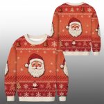 2025 Christmas Retro Realistic Santa Ugly Sweater