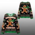 2025 Christmas Running Gingerbread Man Ugly Sweater