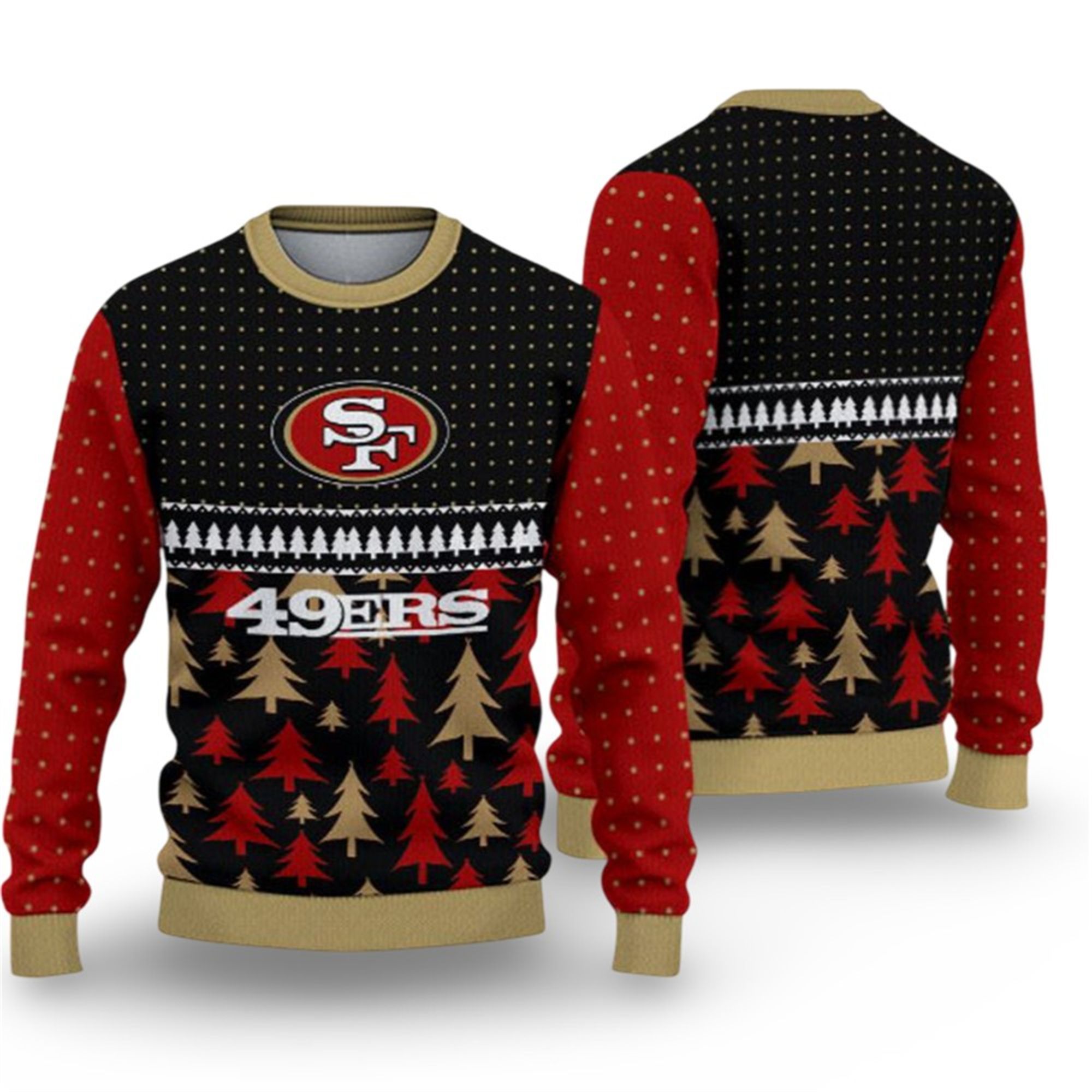2025 Christmas SF 49ers Ugly Sweater 2 2025 Christmas SF 49ers Ugly Sweater 1 2