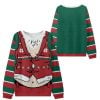2025 Christmas Santa Belly Ugly Sweater 1 2