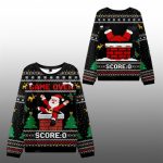 2025 Christmas Santa Claus Fell Into The Chimney Ugly Sweater