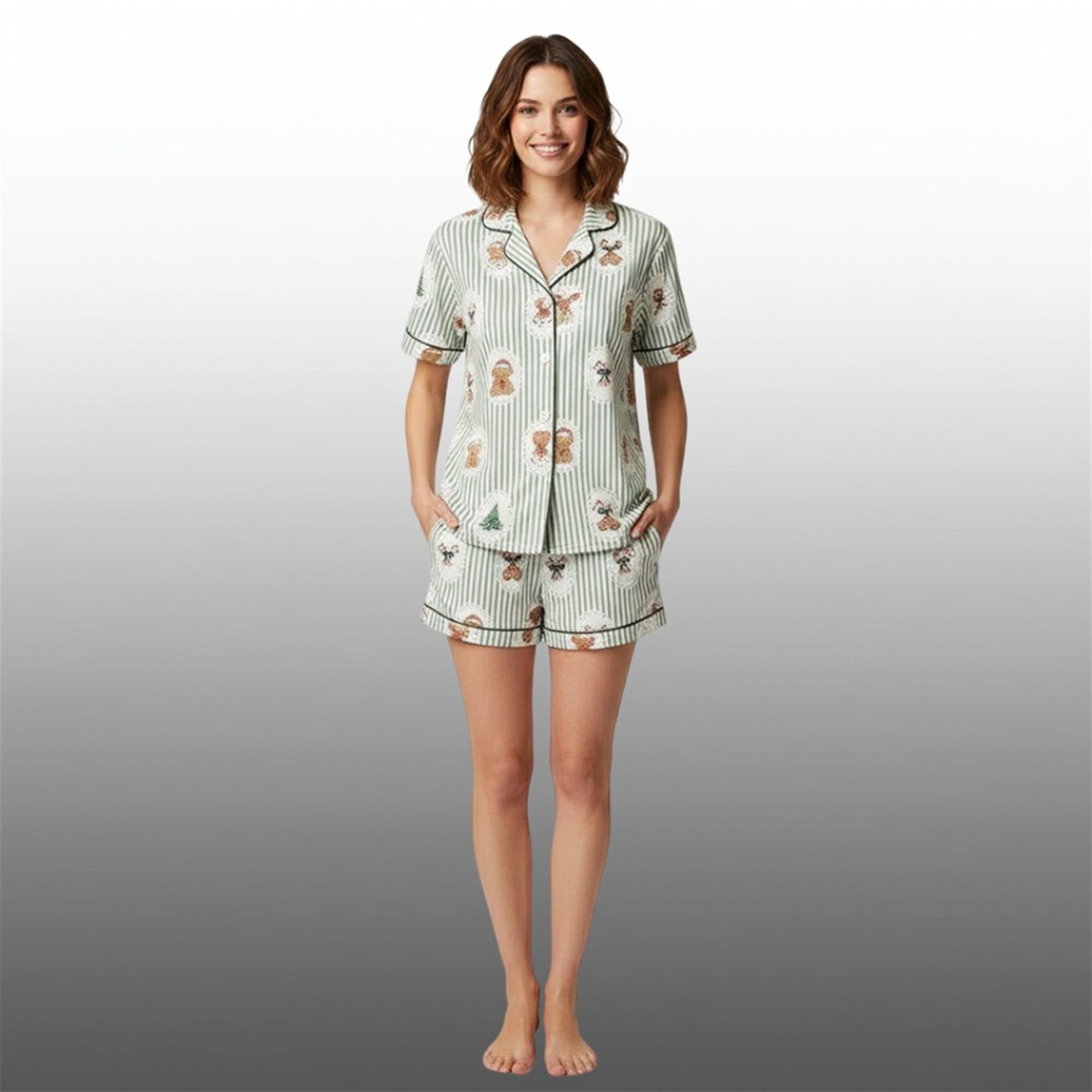 2025 Christmas Santa Claus Tree Pajama Set 2 2025 Christmas Santa Claus Tree Pajama Set 2