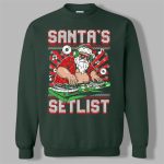 2025 Christmas Santa's Setlist Ugly Sweater