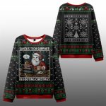 2025 Christmas Santa's Tech Support Cats Rebooting Ugly Sweater