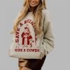 2025 Christmas Save A Reindeer Ride A Cowboy Ugly Sweater (2)