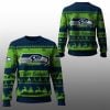 2025 Christmas Seahawks Festive Reindeer Tree Ugly Sweater 1 1