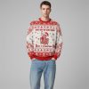 2025 Christmas Skull Dead Inside Festive Outside Ugly Sweater 1 2