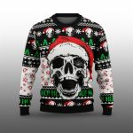 2025 Christmas Skull Ho Ho Ho Ugly Sweater