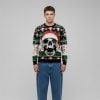 2025 Christmas Skull Ho Ho Ho Ugly Sweater 1 2