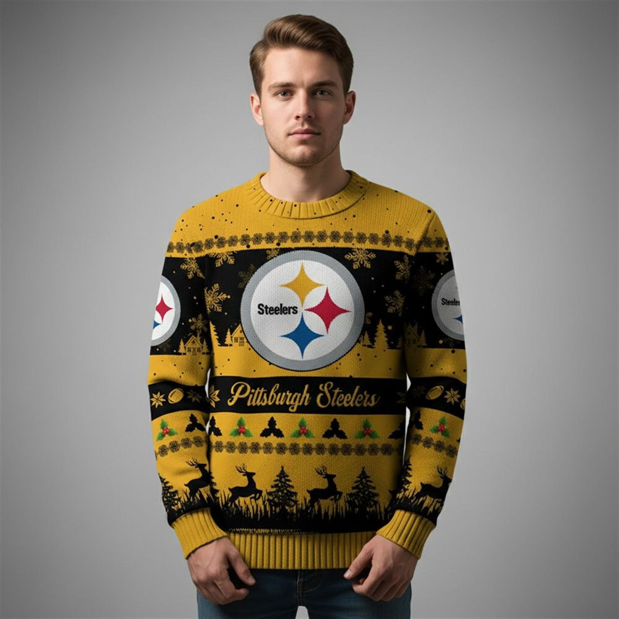 2025 Christmas Steelers Festive Reindeer Tree Ugly Sweater 1 2 2025 Christmas Steelers Festive Reindeer Tree Ugly Sweater 1 2