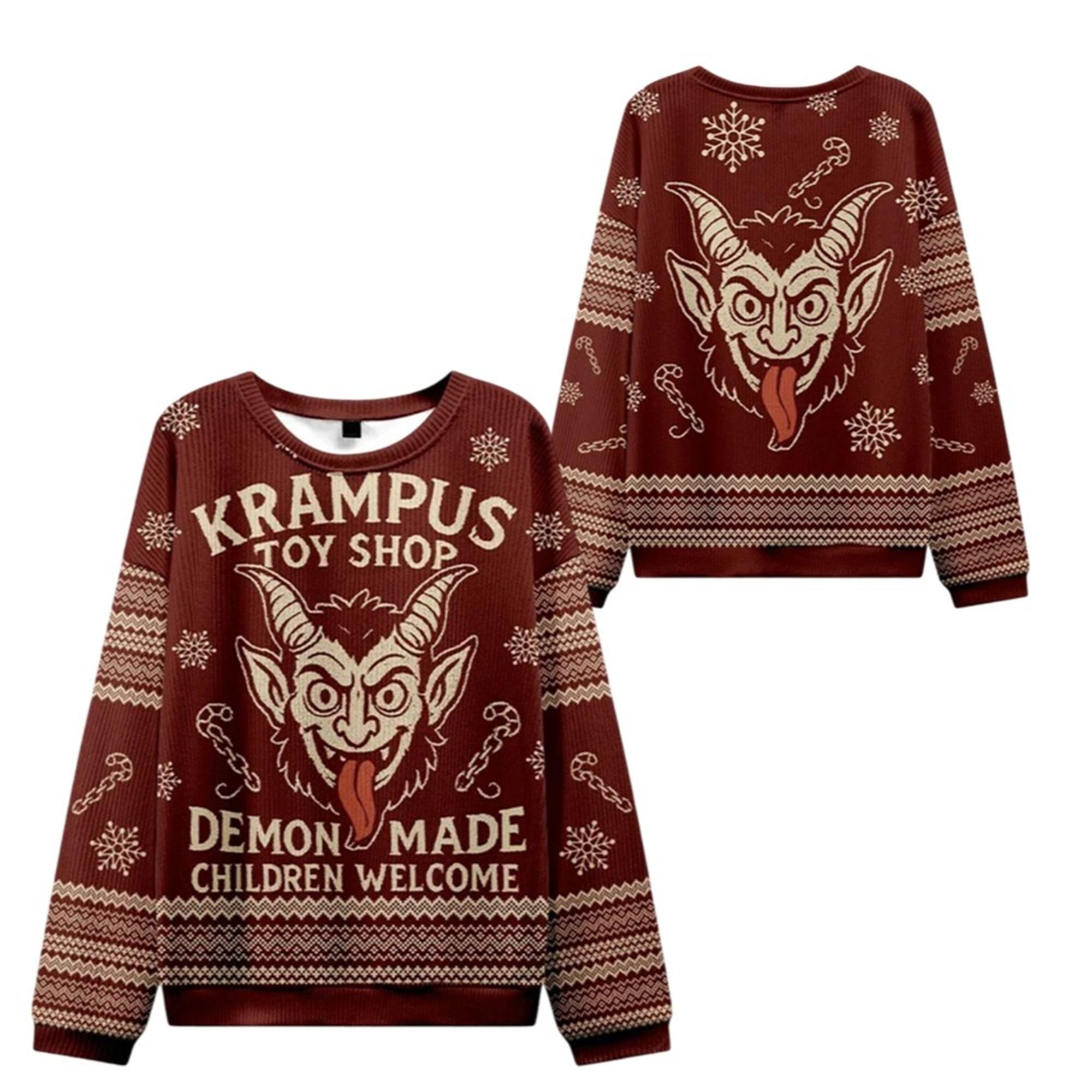 2025 Christmas Terrible Krampus Toys Shop Ugly Sweater 2 2025 Christmas Terrible Krampus Toys Shop Ugly Sweater 1 2