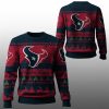2025 Christmas Texans Festive Reindeer Tree Ugly Sweater 1 1