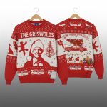 2025 Christmas The Griswolds Threshold of Hell Clark Santa Hat Ugly Sweater