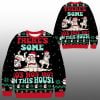 2025 Christmas Theres Some Ho Ho HO Ugly Sweater 1 1