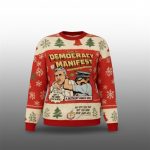 2025 Christmas This is Democracy Manifest Ugly Sweater