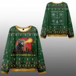 2025 Christmas Tremble Before The Roar Of Catzilla Ugly Sweater