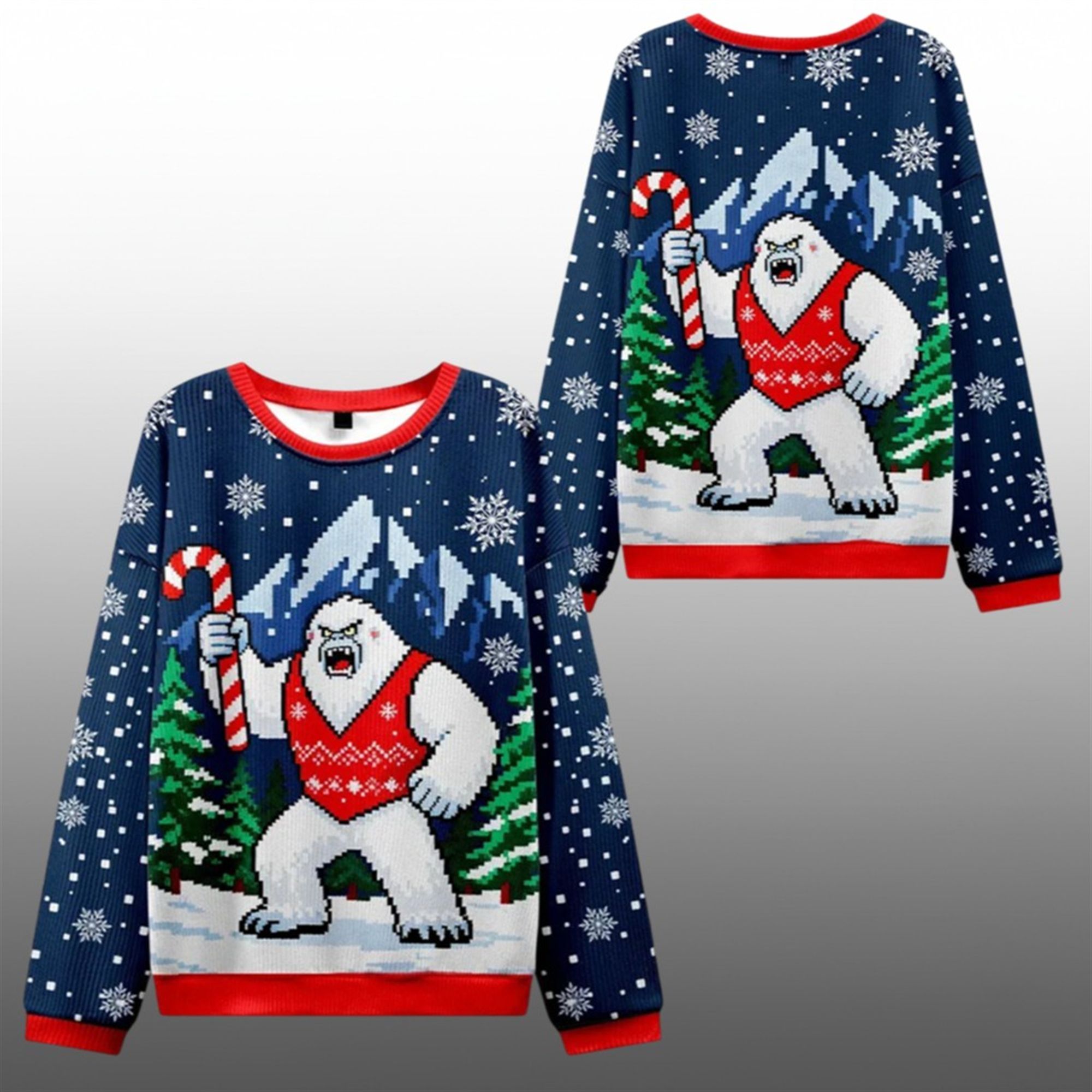 2025 Christmas Yeti Celebration Ugly Sweater 1 1 2025 Christmas Yeti Celebration Ugly Sweater 1 1