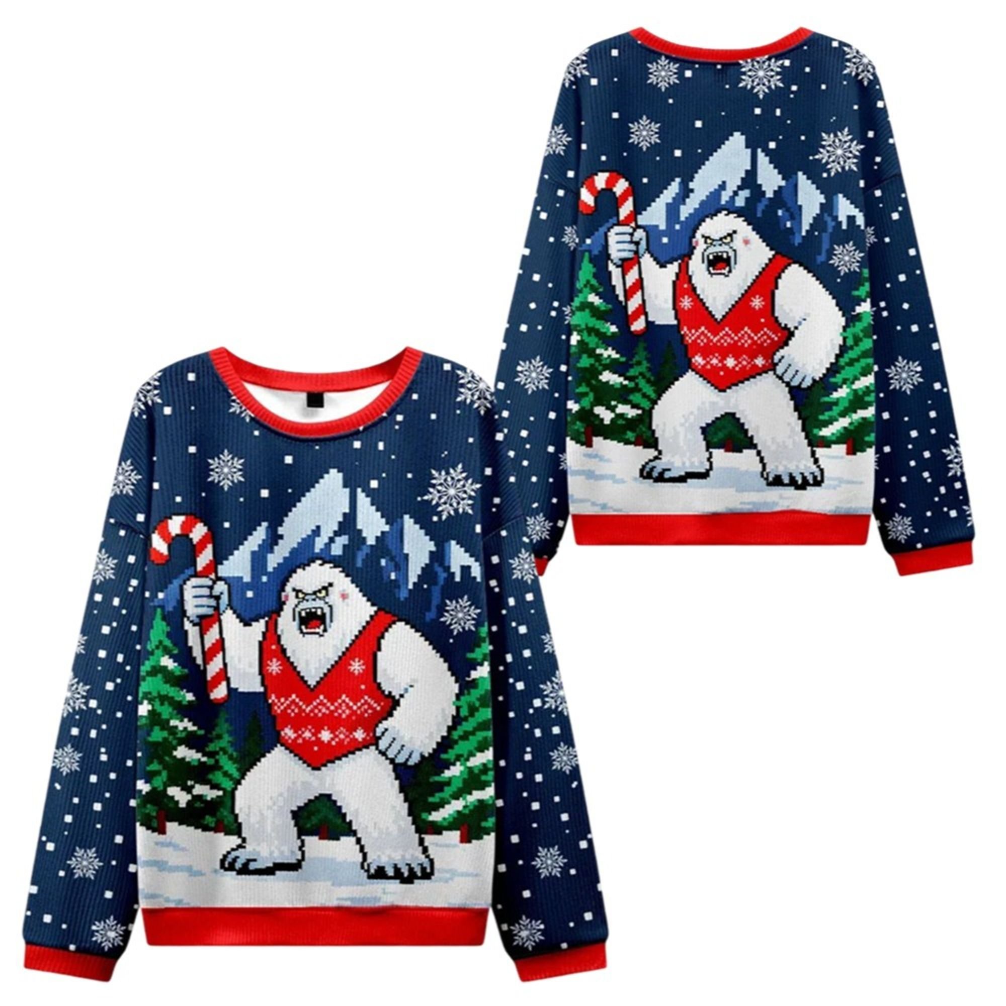 2025 Christmas Yeti Celebration Ugly Sweater 2 2025 Christmas Yeti Celebration Ugly Sweater 1 2