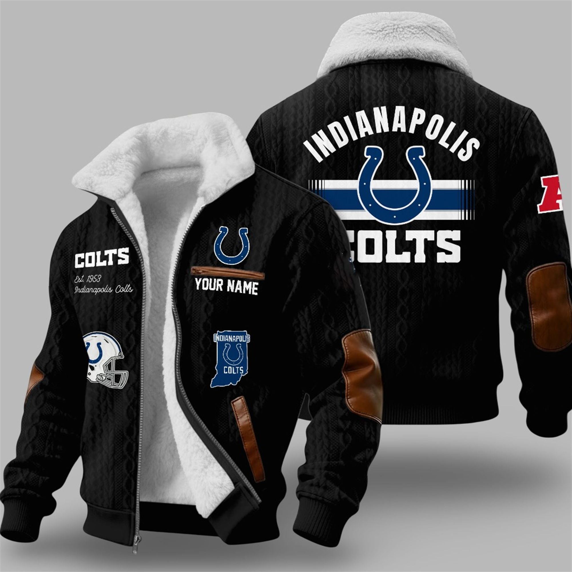 2025 Colts EST 1953 Winter Fleece Jacket 2 2025 Colts EST 1953 Winter Fleece Jacket 2