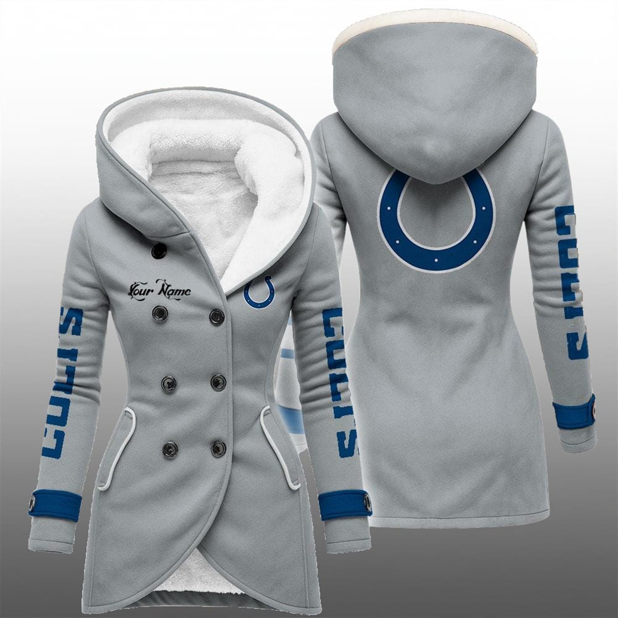 2025 Colts Long Hooded Fleece Jacket 2 2025 Colts Long Hooded Fleece Jacket 2