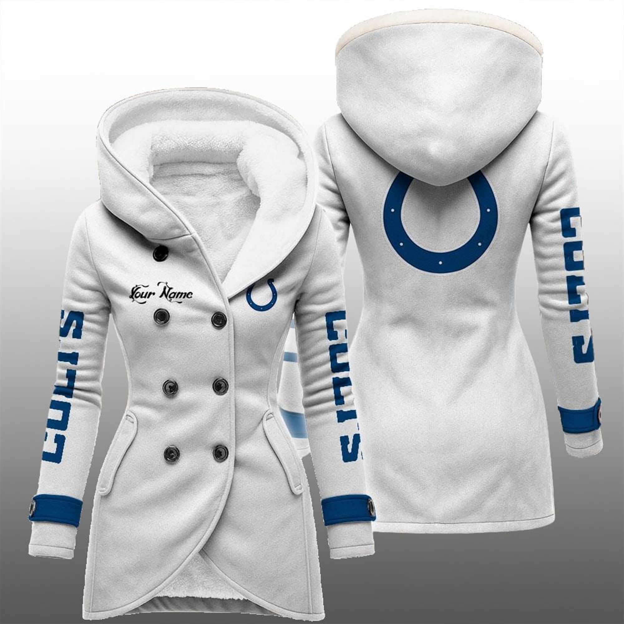 2025 Colts Long Hooded Fleece Jacket 3 2025 Colts Long Hooded Fleece Jacket 3